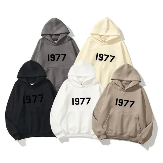 "1977" Lettering Hoodie